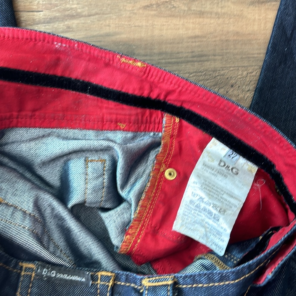 D&G Dolce & Gabbana Vintage Denim jeans 27 - Picture 3 of 6